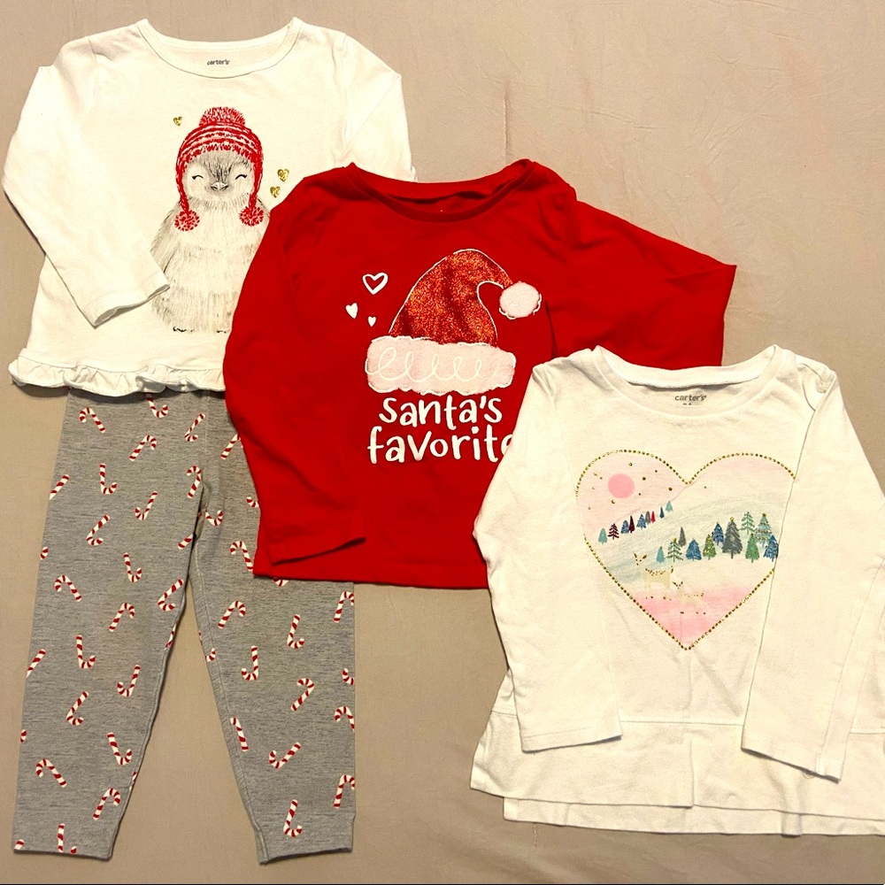 Baby Girl Winter/Christmas Outfit Bundle 24mo